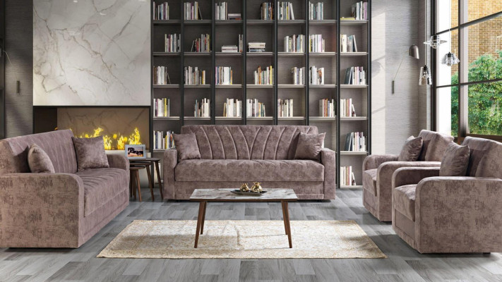 Ensemble de canapés 3211 Bois Salon Canapé de luxe en tissu Complet Canapés Meubles