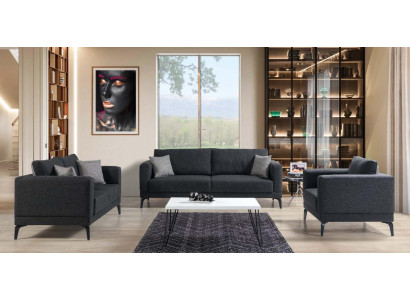 Ensemble de canapés 3+2+1 places en textile Moderne Fauteuil complet Canapé meuble de luxe