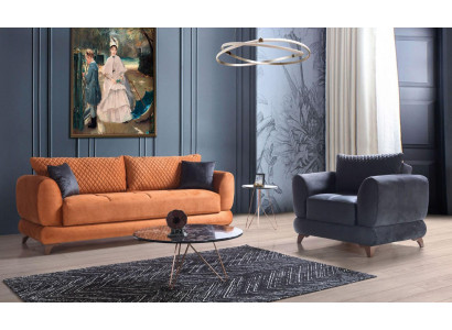 Classique ensemble de canapé 3+1 canapé 32 ensemble complet fauteuil relax 2 pièces. nouveau