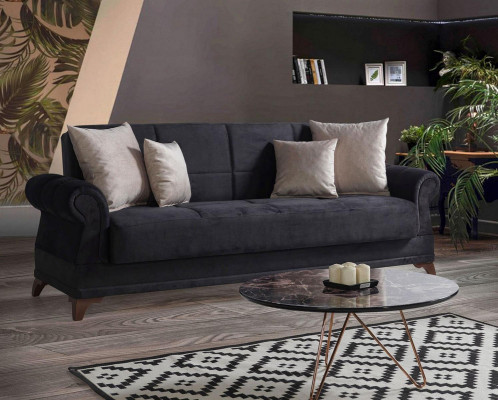 Ensemble de canapés 3+1 places Textile Moderne Complet Fauteuil Canapé 3 places de Luxe Relax