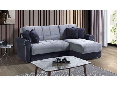 Canapé d'angle en forme de L textile Canapé Rembourrage de canapé Premium Moderne Nouveau 1
