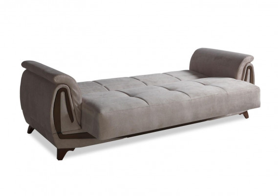 Canapé 3 places de luxe Mobilier de salon Canapé élégant 230cm Beige textile nouveau