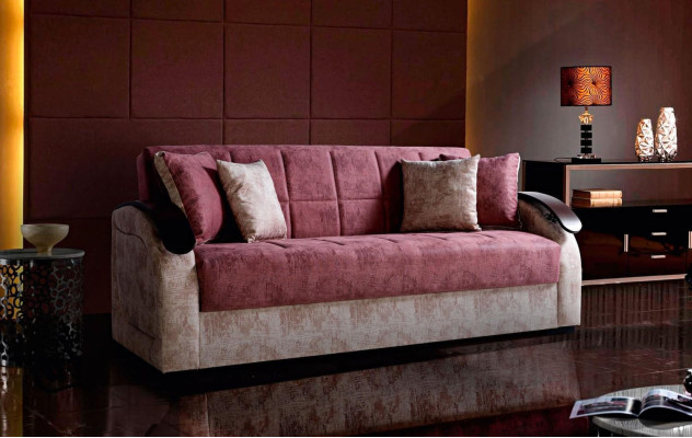 Canapé moderne rose 3 places Canapé relax trois places Canapé de luxe trois places Salon nouveau trois places