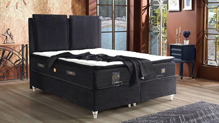 Conception de lit Lits de luxe sur mesure Mobilier de chambre à coucher moderne de luxe