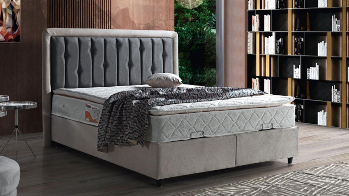 Design de lit Lit double Lits de luxe Rembourrage Mobilier de chambre 180x200