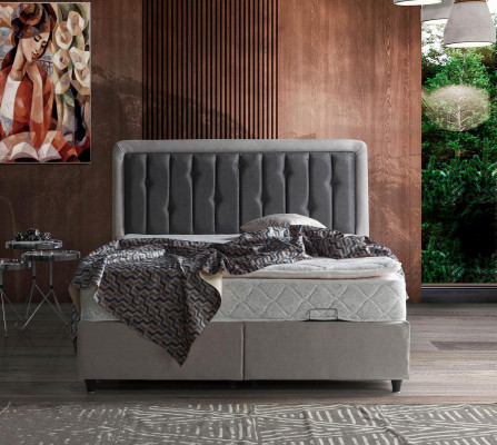Design de lit Lit double Lits de luxe Rembourrage Mobilier de chambre 180x200
