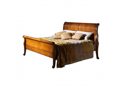 Lit Braun Chambre en bois Mobilier textile Conception de l'hôtel Lits style Art déco neufs