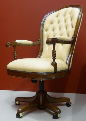 Chaise de direction Chaises Mobilier de bureau Chaise Bureau Chaise pivotante Fauteuil Baroque neuf