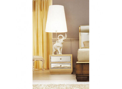 Table de chevet Blanc Mobilier en bois Design Élégant Meubles de chambre à coucher Art déco neuf