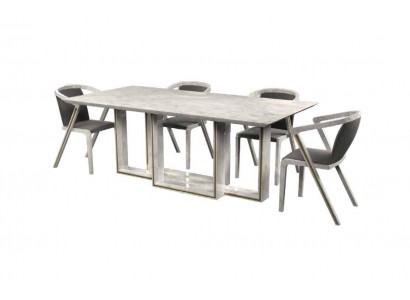 Ensemble de salle à manger Table à manger 6x Chaises Table moderne Mobilier de luxe Salle à manger 7 pièces