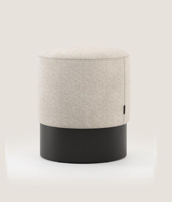 Designer Pouf Élégant Repose-Pieds Tabouret Textile Siège Mobilier de Chambre