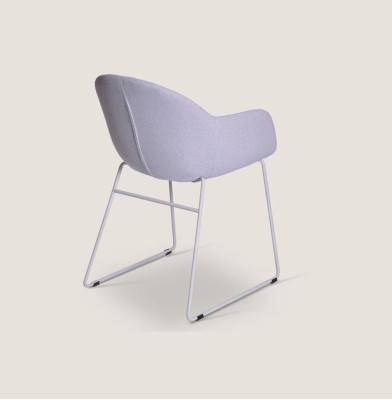 Chaises de salle à manger Lila Chaise design rembourrée Chaise moderne avec accoudoirs nouvelle