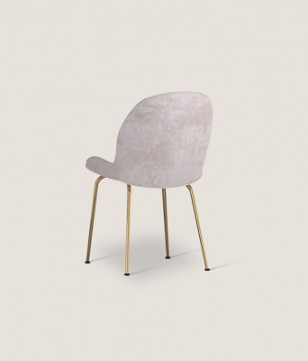 Chaise de salle à manger grise claire chaise designer chaises rembourrées moderne une place.