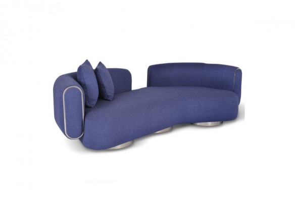 Trois places bleu de luxe canapé trois places meubles de siège moderne salon