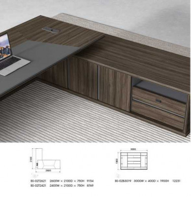 Bureau d'angle Bureau d'ordinateur Table Bureau Bureau de luxe Mobilier de salle d'étude