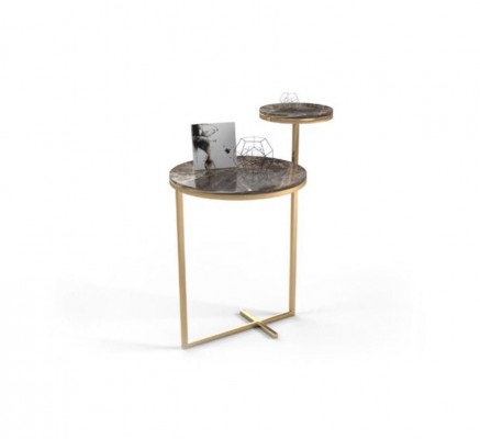 Table d'appoint de luxe Designer Tables en acier inoxydable Table basse Salon Nouveau