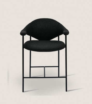 Meubles de salle à manger design élégant Chaises avec des pieds en acier Moderne