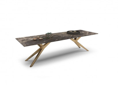 Luxe Table à manger en acier inoxydable de luxe Élégantes tables en marbre neuves