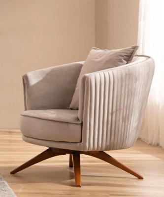 Canapé 3 places Fauteuil élégant Moderne de luxe Design Meubles en bois Tapisserie