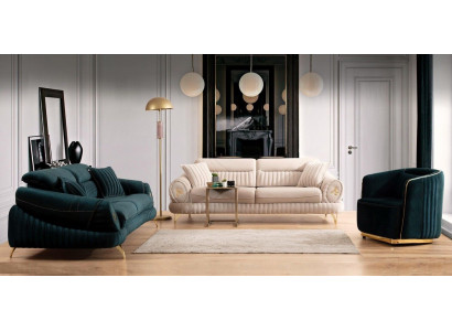 Salon Meubles rembourrés Textile Ensemble de canapé 3 3 places Canapé moderne