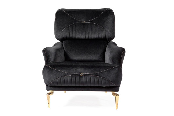 exclusif r fauteuil en tissu noir canapé unique sellerie moderne nouvelle