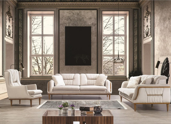 Fauteuil moderne de luxe blanc de haute qualité pour salon nouveau