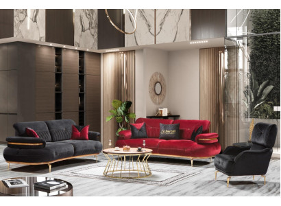 Ensemble de meubles de salon moderne Canapé Fauteuil moderne 3 pièces