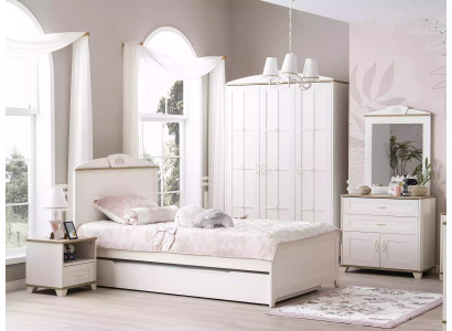 Lit en bois Lit fonctionnel Lit gigogne Lit enfant Lit 120 Bois Blanc nouveau