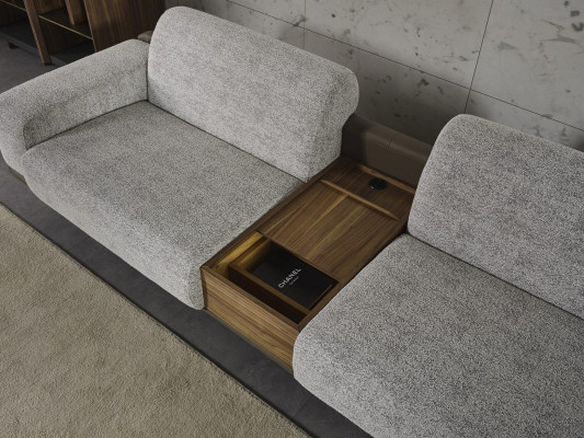 Suite de canapé quatre places Fauteuil en tissu Canapé en tissu Canapé moderne