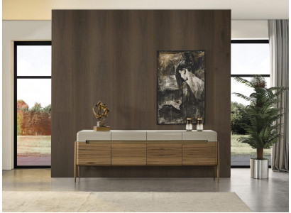 Buffet Buffet Commode Bois Marron Salle à manger Armoire Commodes