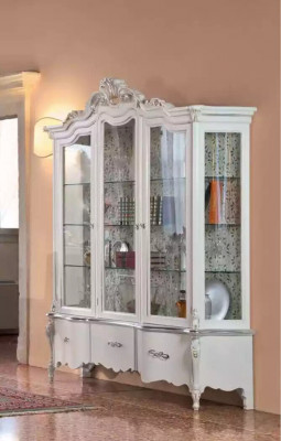 Vitrine en bois de luxe Design Buffet Meubles italiens blancs
