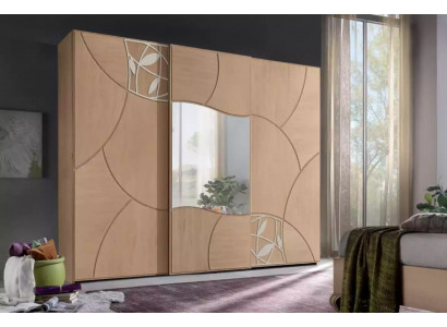 Porte coulissante de placard Armoire Chambre Mur en bois Miroir nouveau