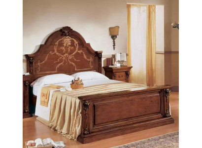 Chambre Lit Bois 160x200 Lits Marron Lit double Meubles