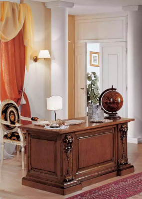 Classique r Bureau Mobilier de bureau de luxe Meubles en bois Table Mobilier