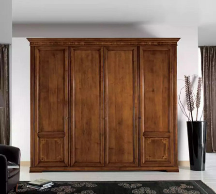 Armoire Armoire Luxe Design en Bois Mobilier Chambre Marron neuf