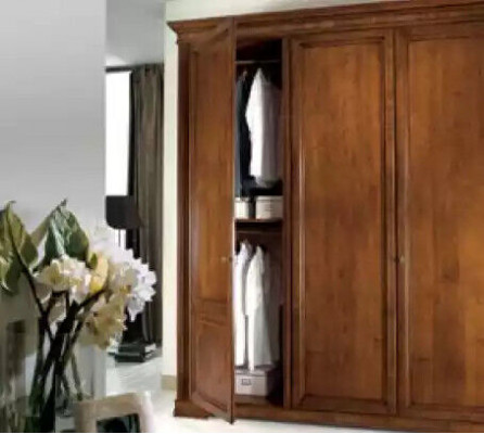Armoire Armoire Luxe Design en Bois Mobilier Chambre Marron neuf