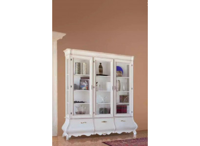 Vitrine en bois Armoires de luxe Classiques Buffet Meubles italiens 185x50cm