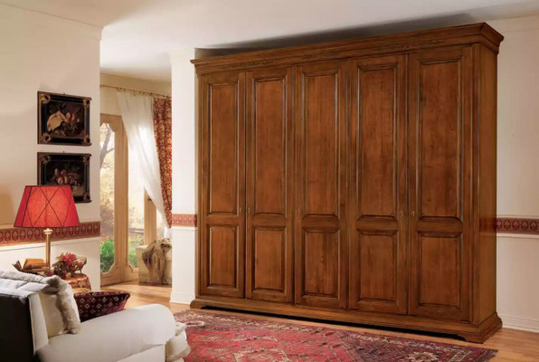 Chambre Armoire Garde-robe Bois Meuble Salon Marron Italie