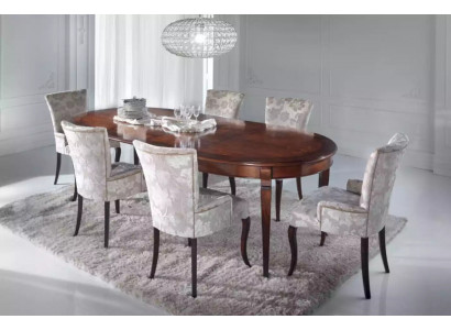 Ensemble de salle à manger design 5 pièces. Groupe de chaises de mobilier Table 4x Chaises Suite