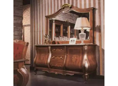 Buffet de salon classique de luxe de haute qualité en bois brun 200x53x100