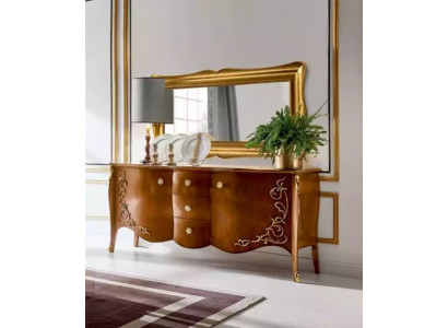 Buffet Mobilier italien Miroir Commode en deux parties Buffet Armoire en bois