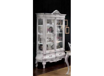 Vitrine en bois Buffet latéral blanc Armoires de design Meubles italiens Armoire