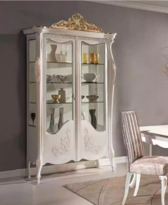 Vitrine Armoire en verre Vitrine Salon Buffet en bois Mobilier italien