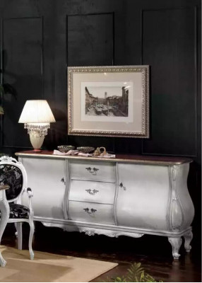 Commode Buffet Tiroirs Commode de luxe Commodes en bois Mobilier de 200 cm Console