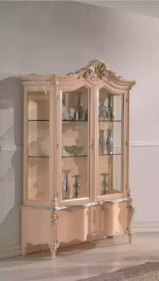 Conception de cabinet en bois de luxe Buffets en bois beige Meubles italiens