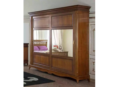 Meubles de chambre Armoire avec miroir Bois massif Design Italie