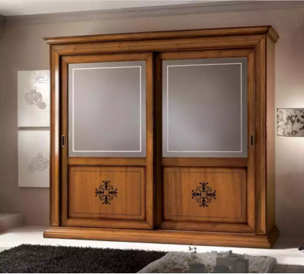 Armoire de luxe Armoires de chambre classiques en bois de meubles