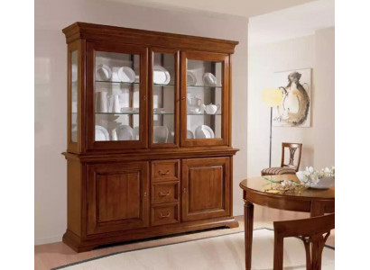 Vitrine classique en bois de luxe italien présentoir de meubles armoires de design de meuble
