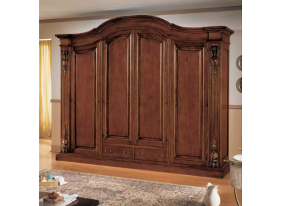 Garde-robe marron Armoire de luxe Portemanteau Mobilier de chambre Armoires