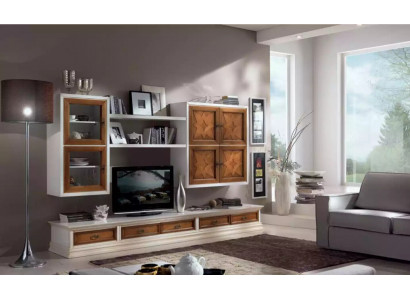 Meuble mural de design de meubles en bois italien pour salon